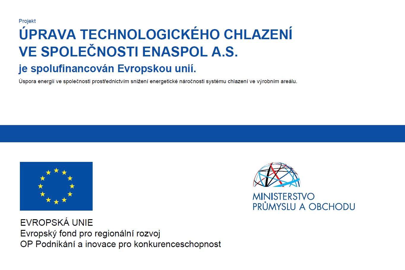 projekt technologick chlazen